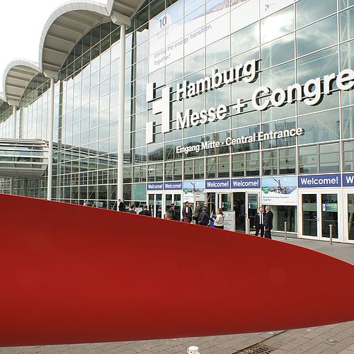 WindEnergy Hamburg 2024 / Central Entrance with exhibit