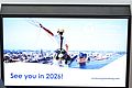 WindEnergy Hamburg 2024 - escelator with "See you screen"